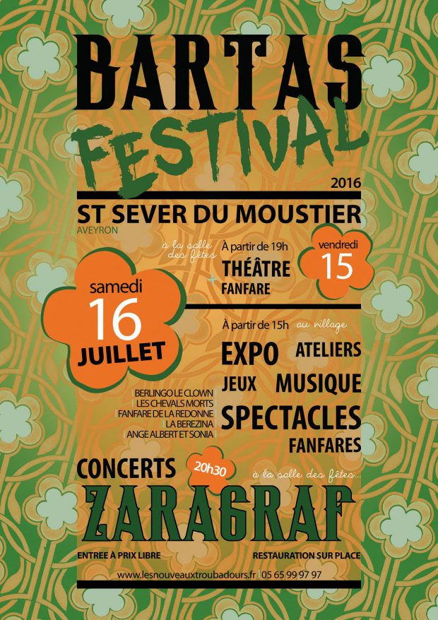 Affiche du Bartas Festival 2016